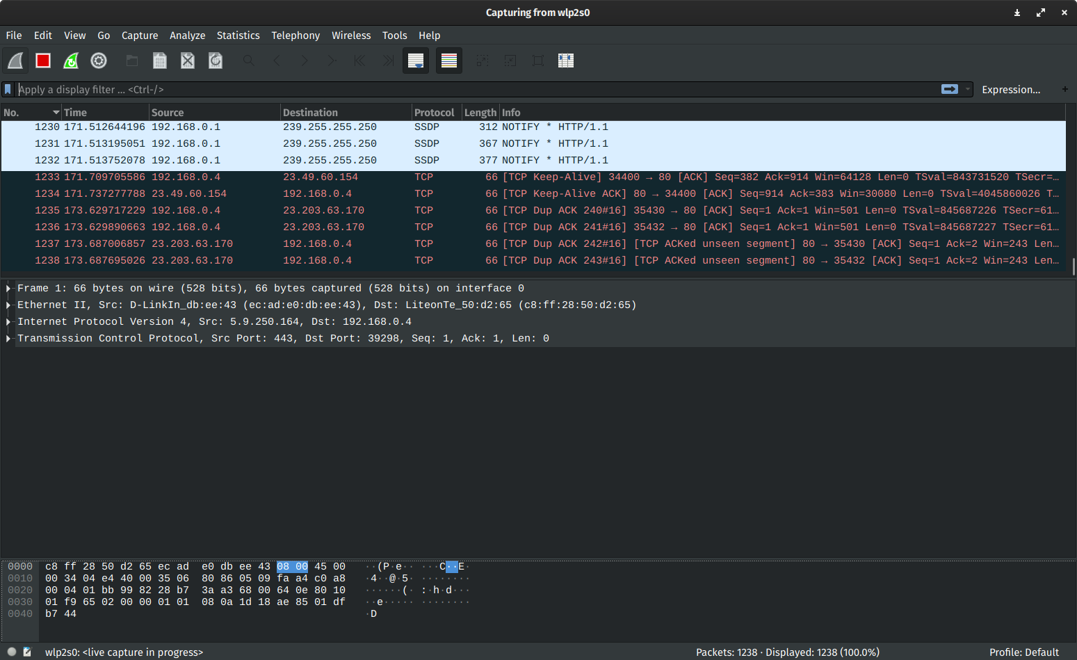 Inline Ethernet Tapping & Data Exfiltration